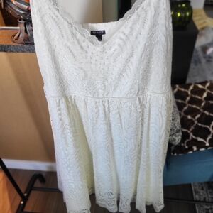 Torrid White Lace Dress